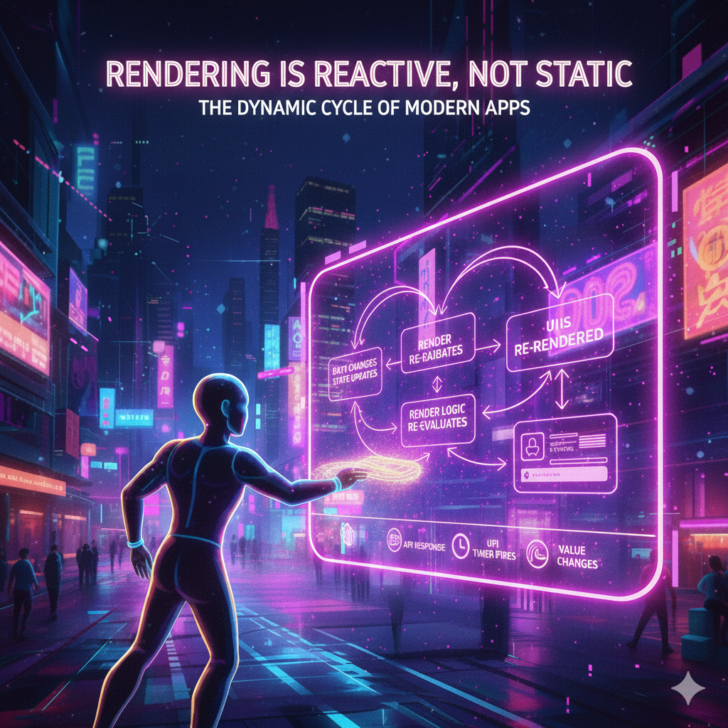 Reactive rendering cycle